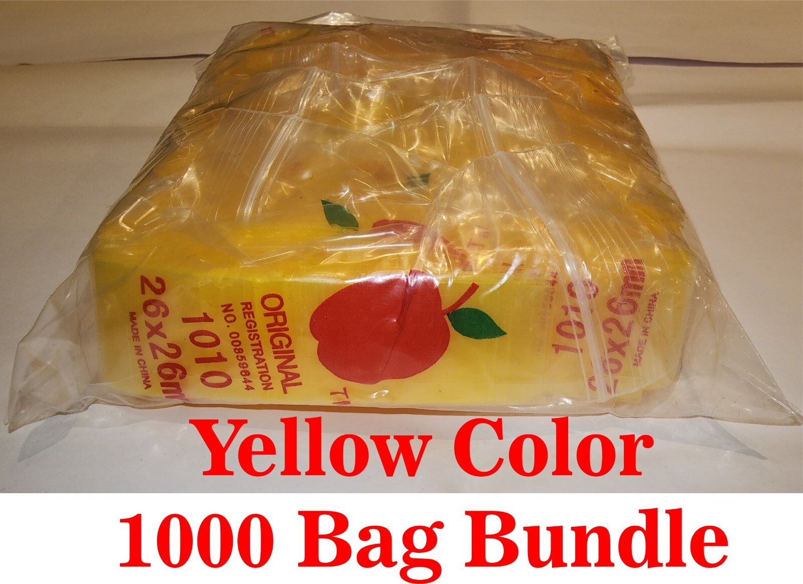 Apple 1010 1″x1″ Plastic Bags Baggies Jewelry Ziplock Zipper Stamp Bags lot