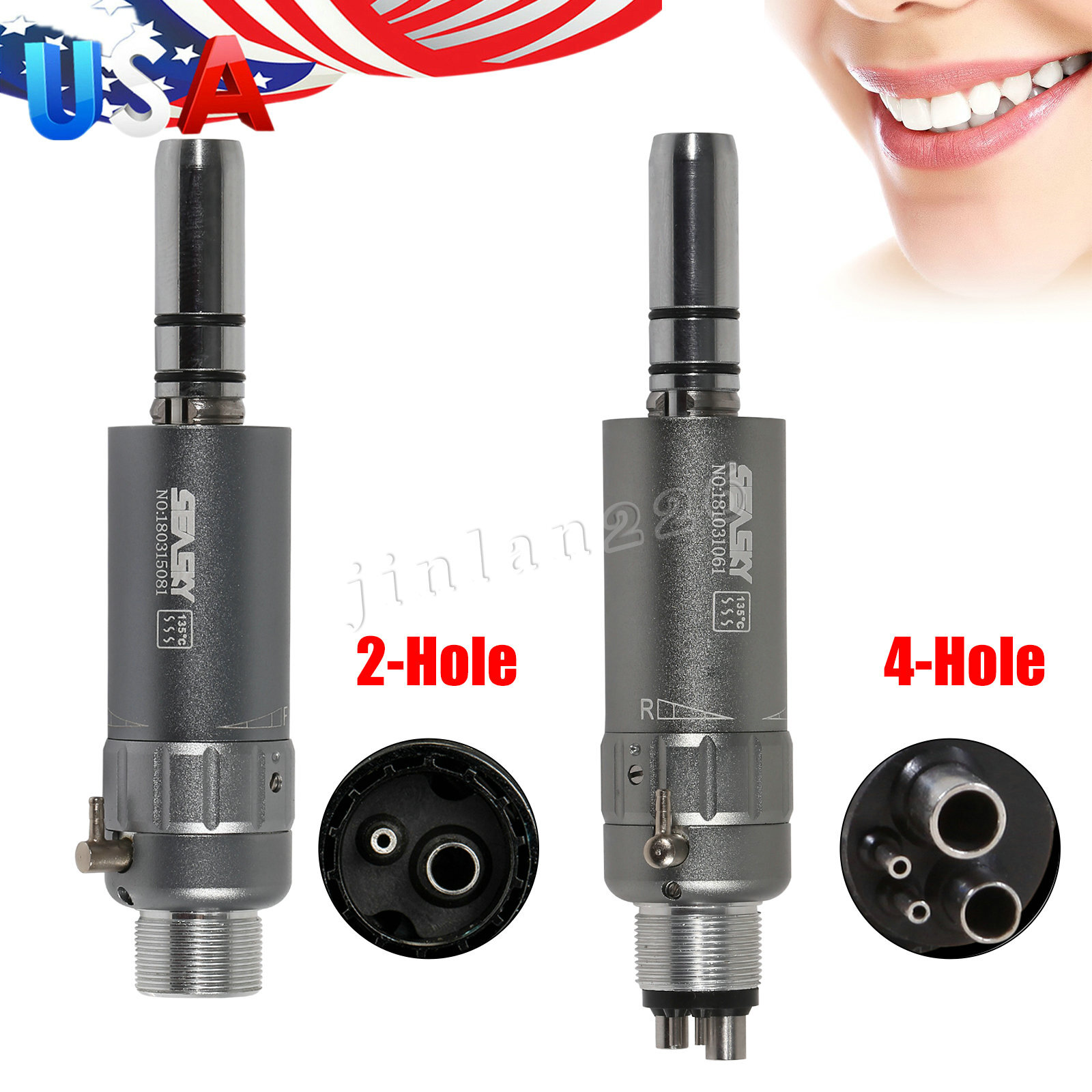 Dental Slow Low Speed E-type Air Motor Micromotor 4/2 Hole Handpiece NSK Style