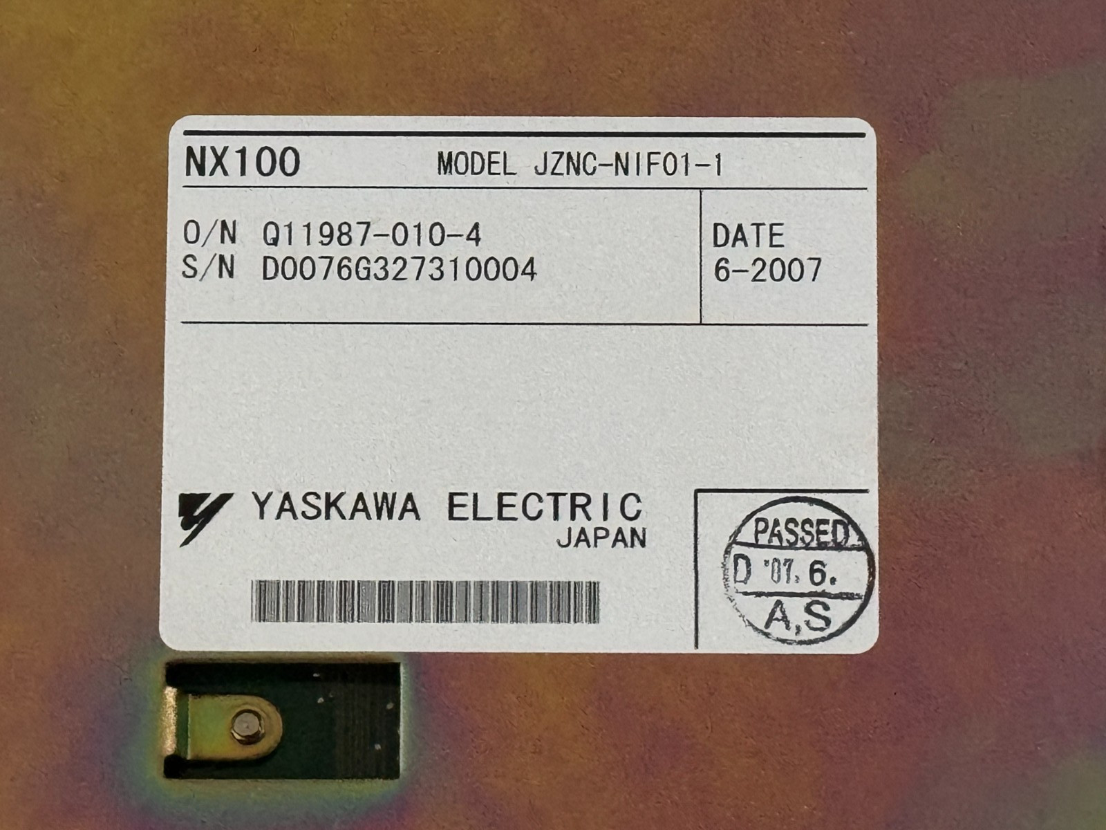 REFURBISHED Yaskawa JZNC-NIF01-1 Logic I/O Brain Interface Board
