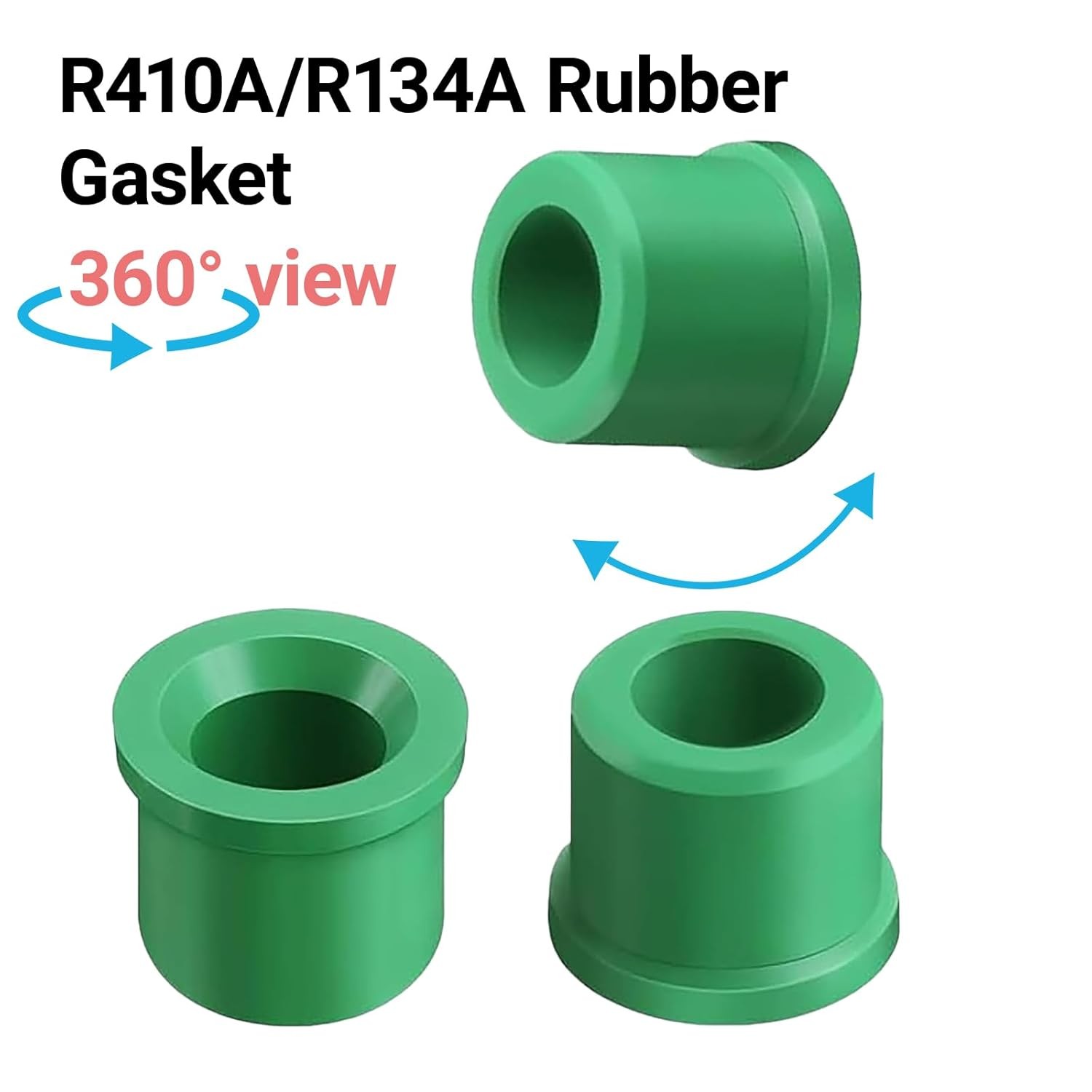 100PCS 1/4″ Quick Coupler Charging Gaskets, HVAC Hose Seals