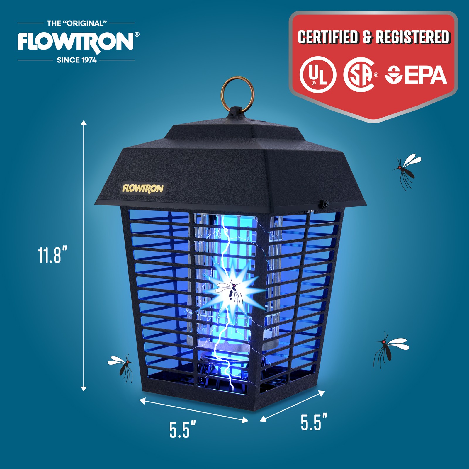 Flowtron Bug Zapper, 1/2 Acre of Coverage w/15W Bulb & 5600V