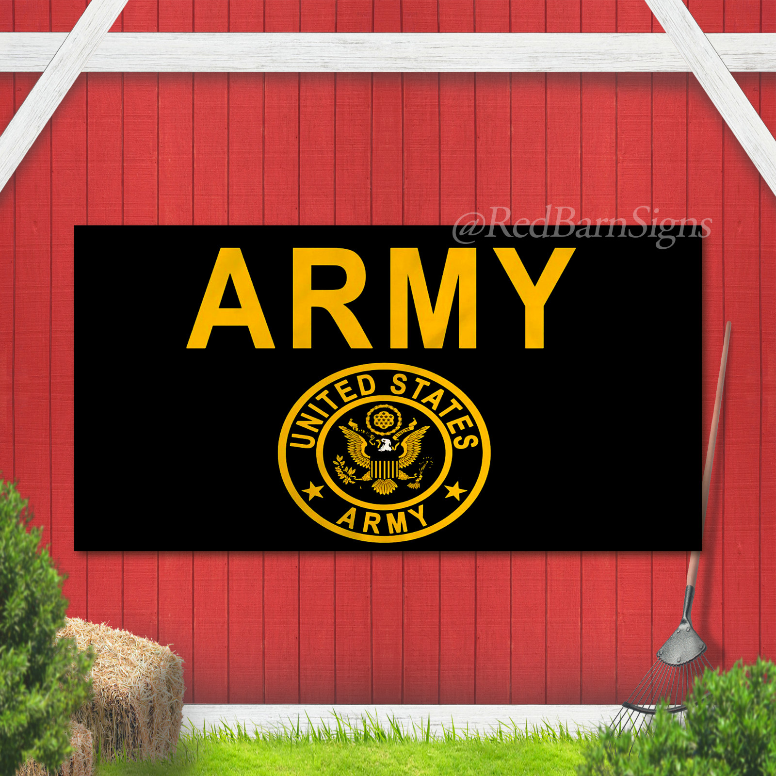 American US Army Crest Flag United States Military Banner Polyester USA BANNER