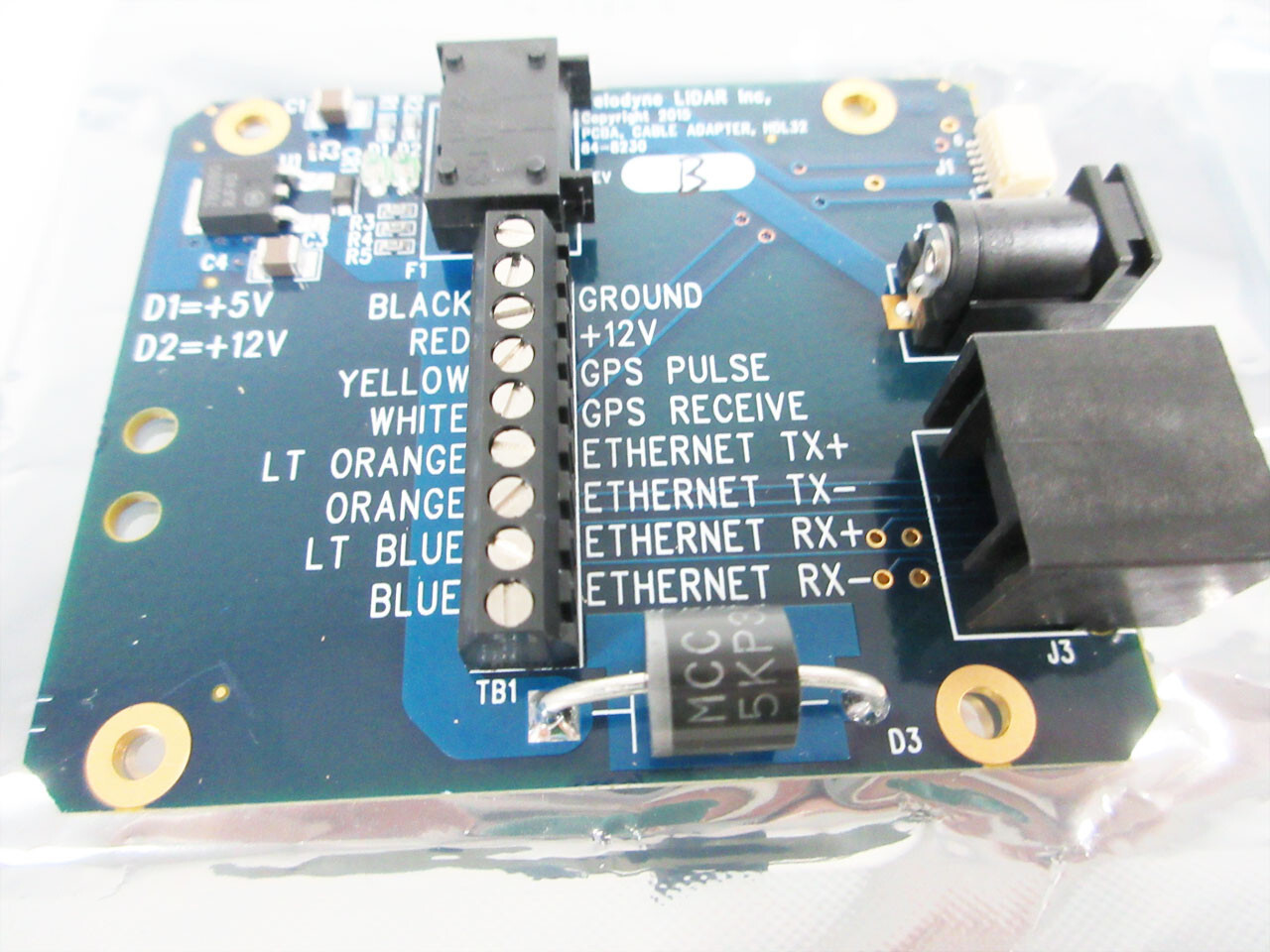 VELODYNE HDL32 INTERFACE MODULE SYSTEM BOARD