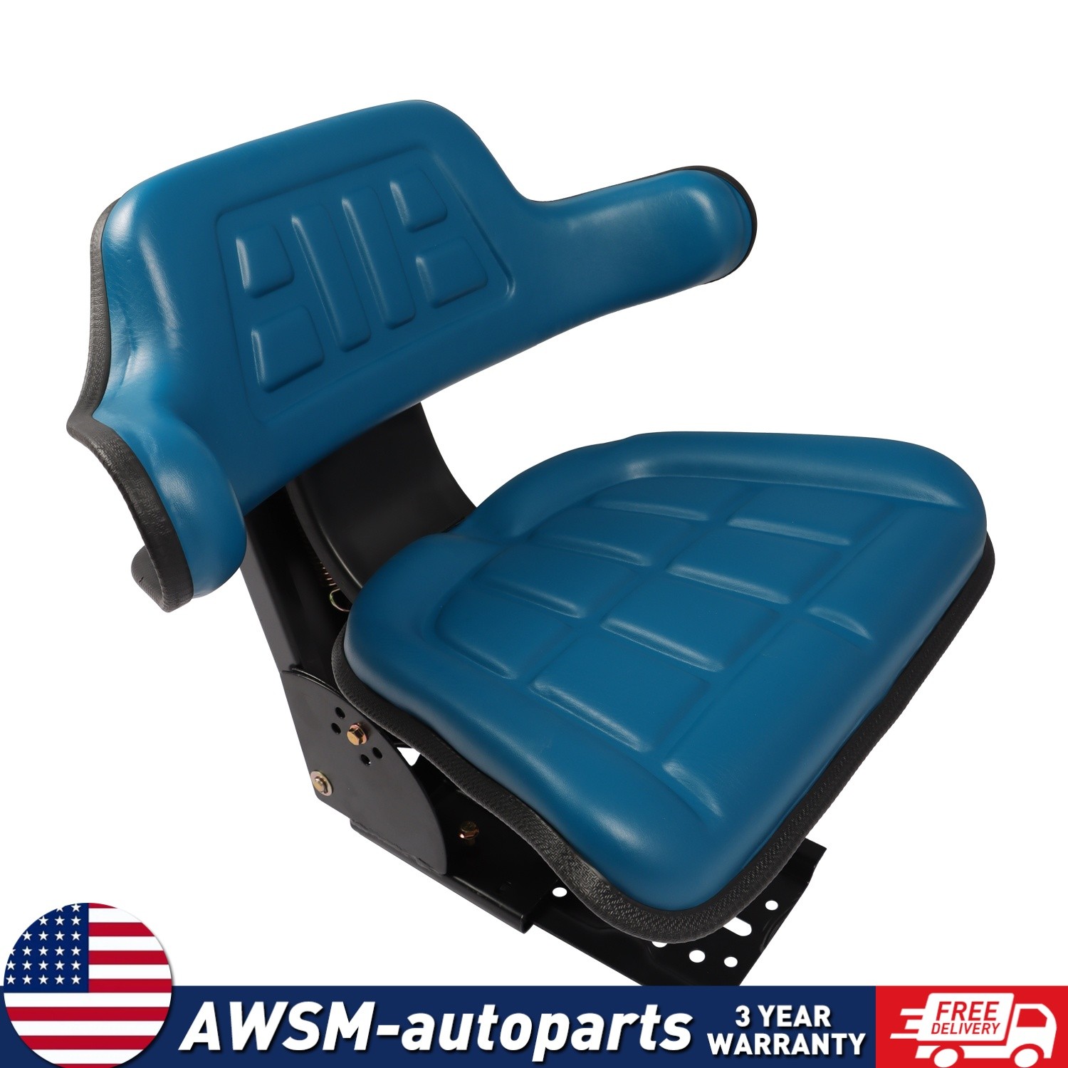 Blue Tractor Suspension Seat 3000 4000 3600 4600 3910 For Ford 2000 2600 2610