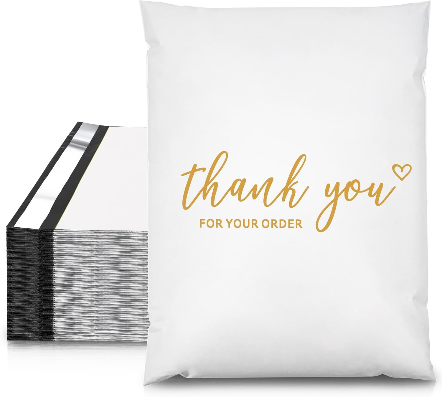 Thank You Poly Mailer 10X13 Inch 100 PCS, Shipping Bags for Clothing, Packaging