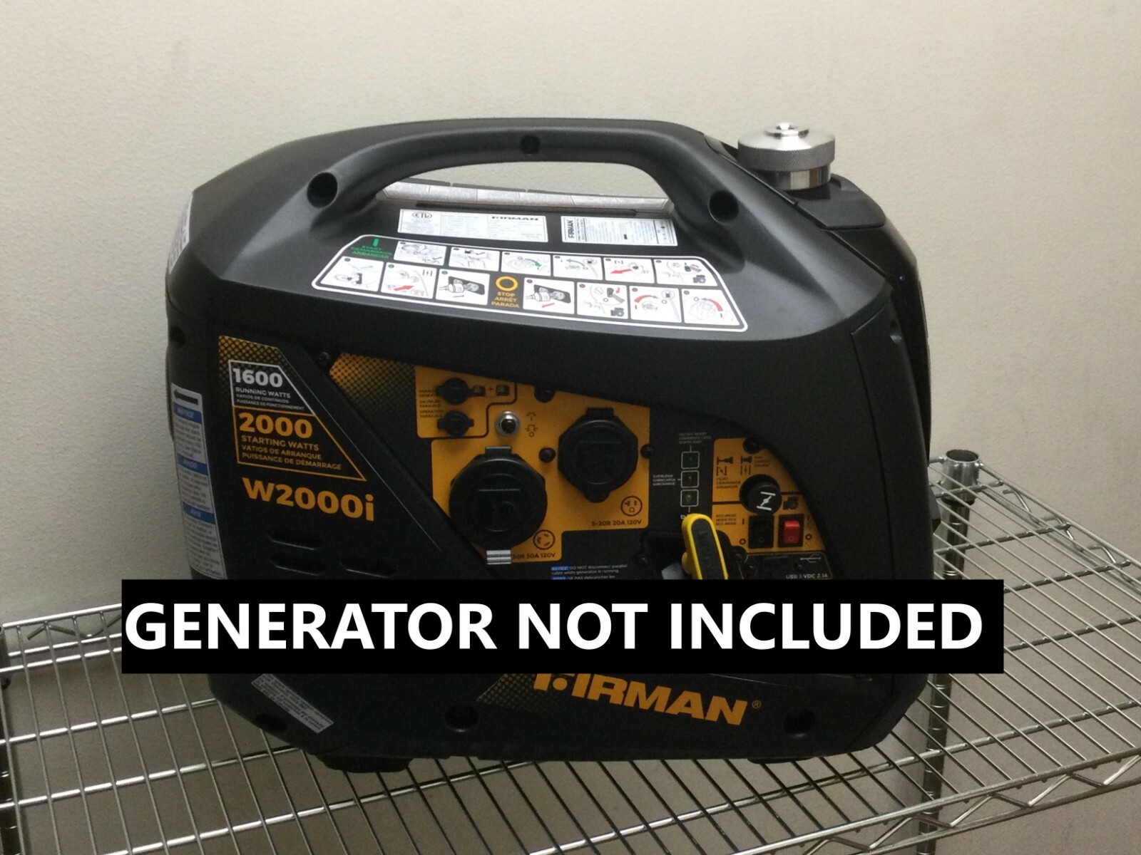 FIRMAN W2000i 2000 WATT GENERATOR EXTENDED RUN FUEL CAP