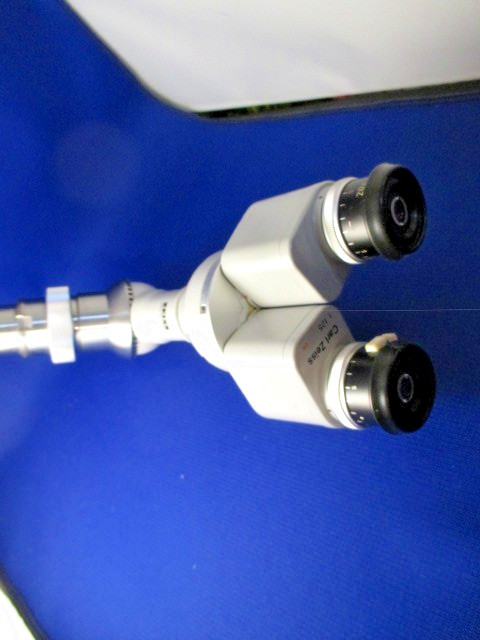 Zeiss f=125 Surgical Microscope Head 20X Eyepieces Collar Mount EUC Free Ship!