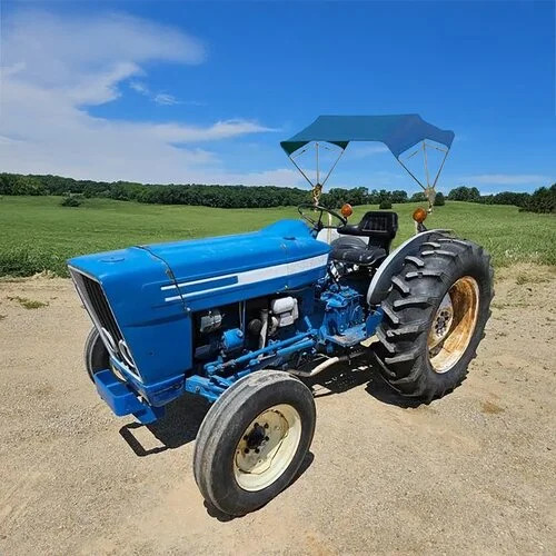 3-Bow Tractor Canopy with Frame Fender Mount 48″ – Blue