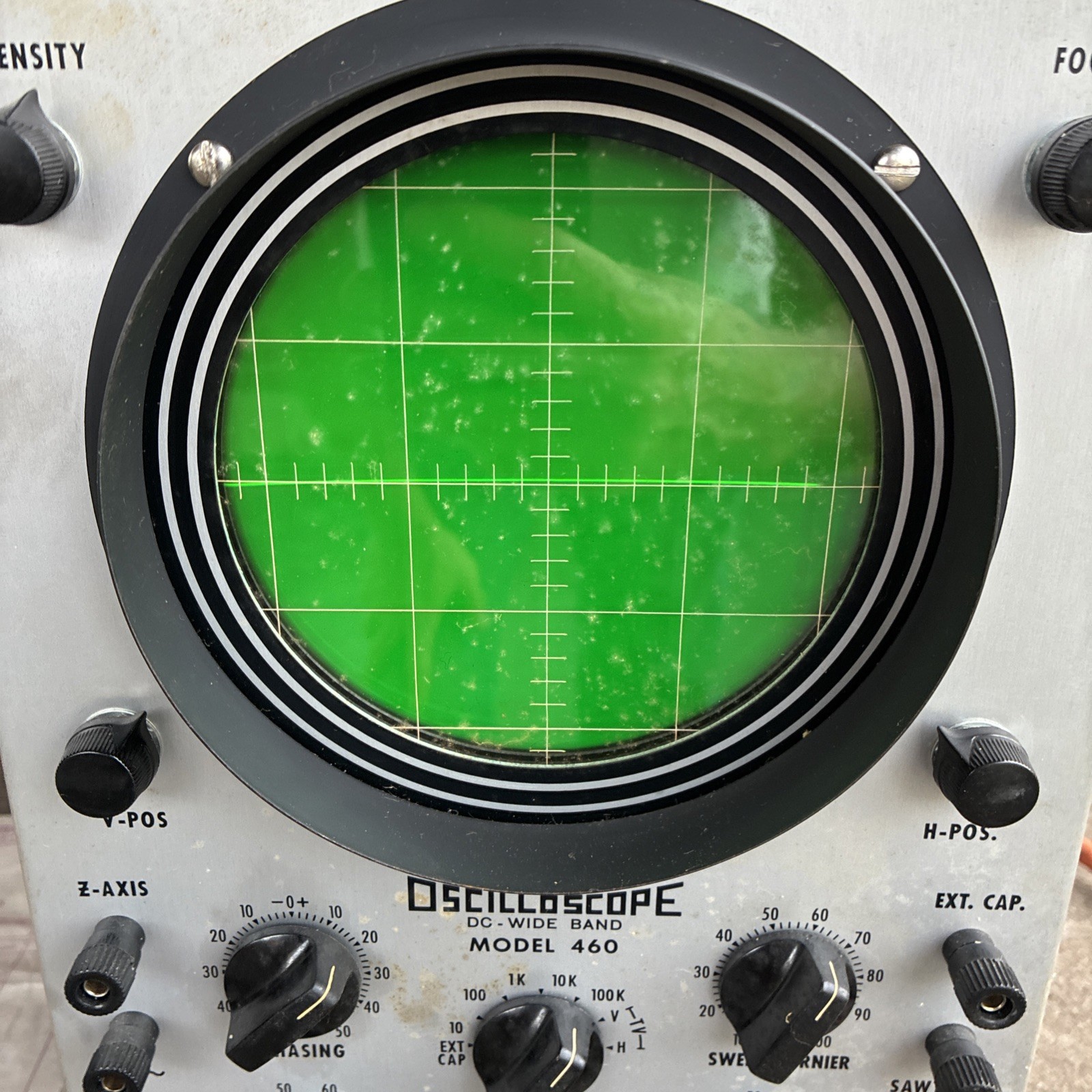 Vintage EICO Oscilloscope DC Wide Band Model 460 Untested See Description