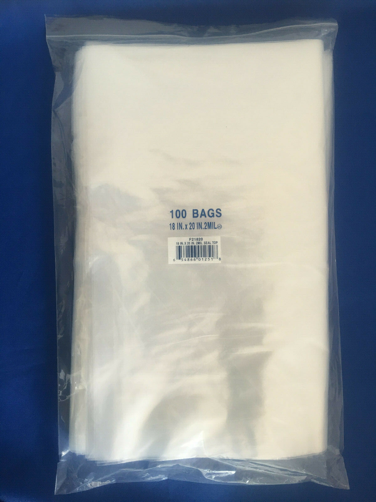 Clear 2MIL Zipper Zip-Lock Seal Top Reclosable Resealable Poly Bags 2 Mil 2-MIL
