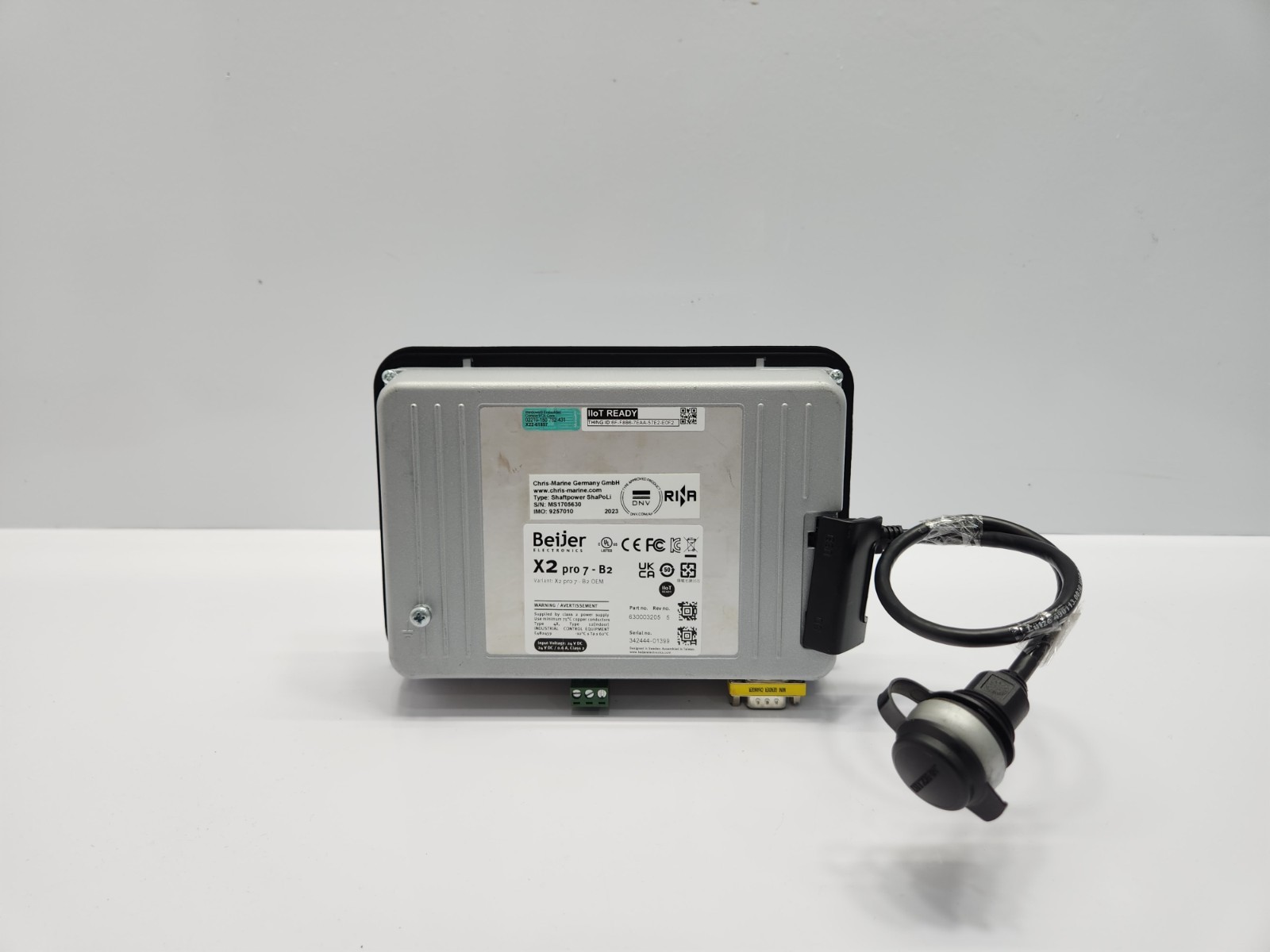 BEIJER ELECTRONICS X2 PRO 7-B2 HMI DISPLAY 630003205 REV 5