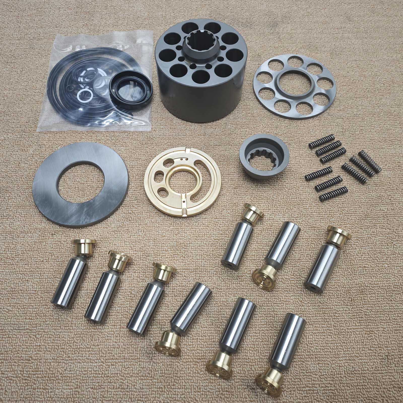 Left Hand Rotating Group Hydraulic for KAWASAKI Pump K3V63DTP K3V63DT Upgraded