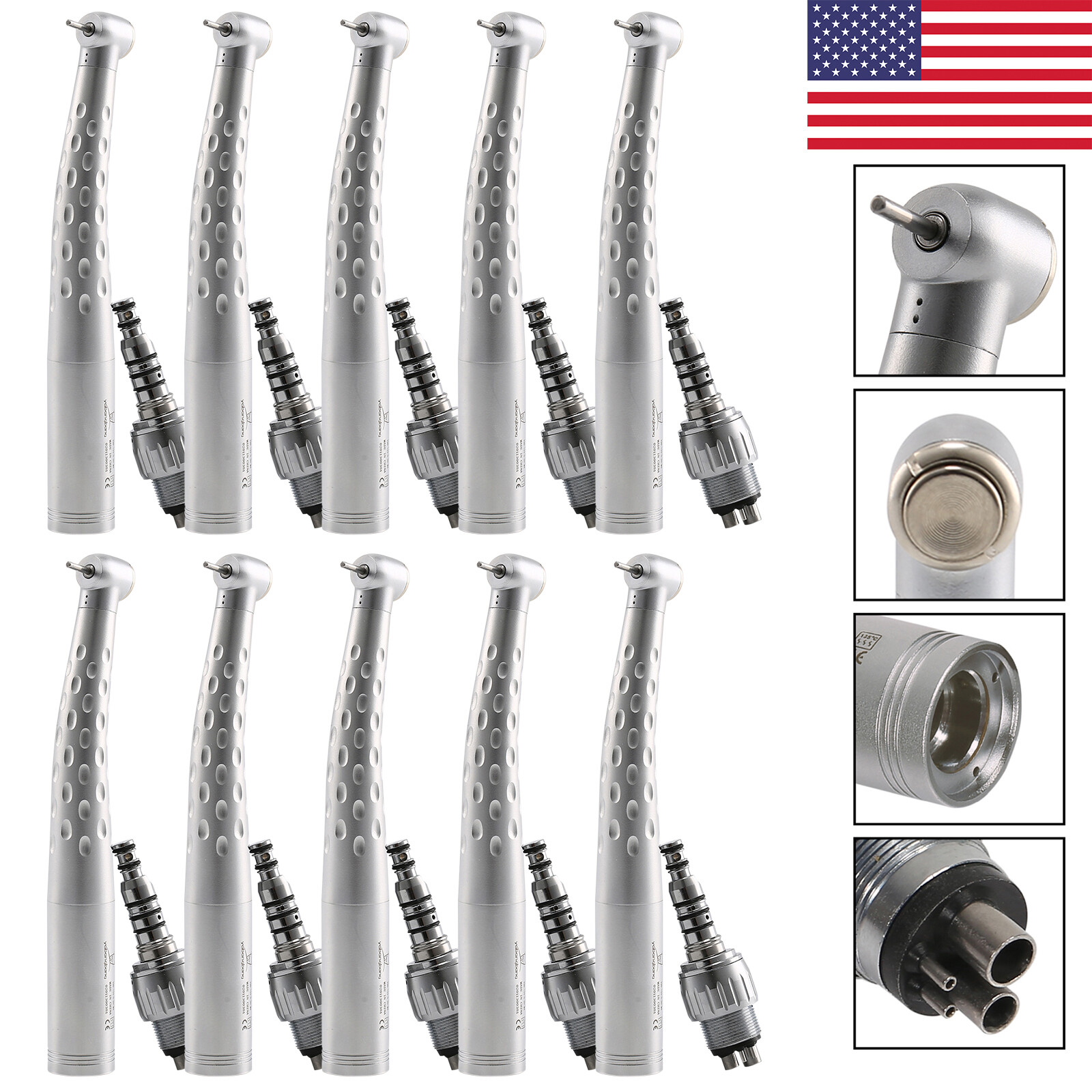 Dental High Speed Handpiece with 4 Hole Swivel Quick Coupler Coupling For KaV