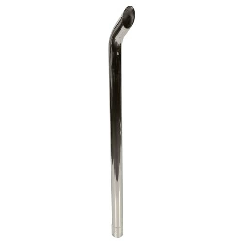 Universal Exhaust Stack Bended End Pipe Curved Chrome 2-3/8″ x 48″ for Tractors