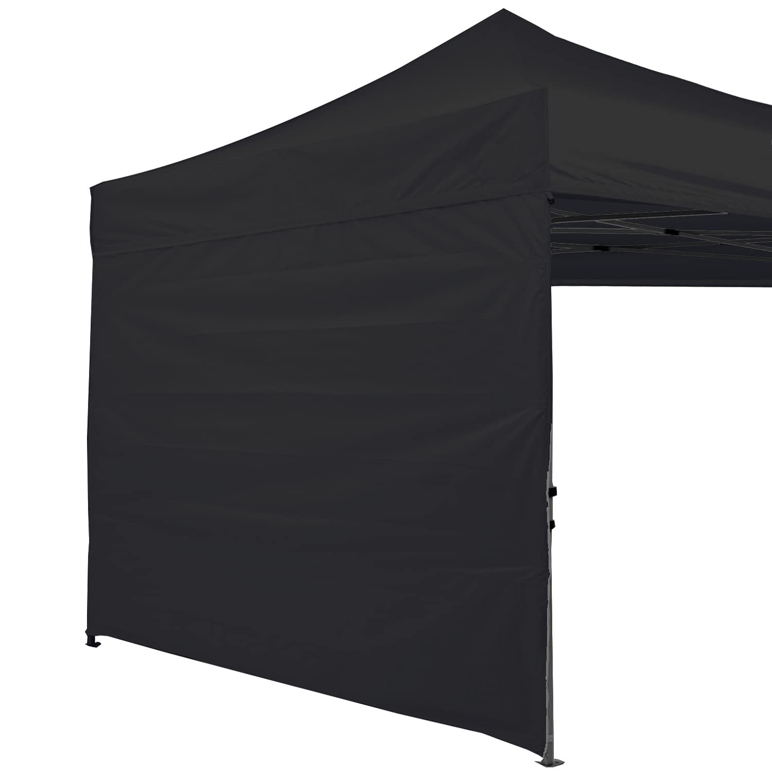 ABCCANOPY 10×10 Instant Canopy SunWall Sidewall Black 1-Pack – No Frame Top