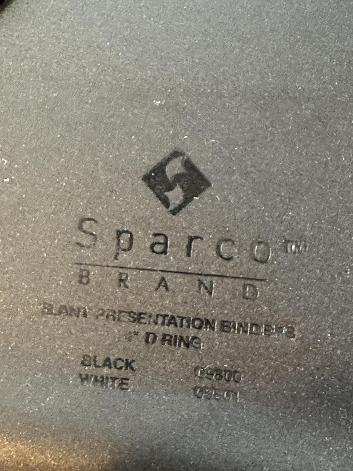 Sparco Slant D Ring Binder – Letter – 8.50″ X 11″ – D-ring Fastener – 4″ 09800