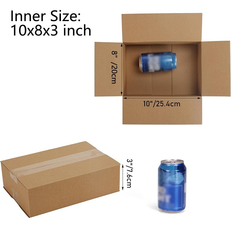 10x8x3 cardboard box, mailing packaging, transport box, corrugated carton