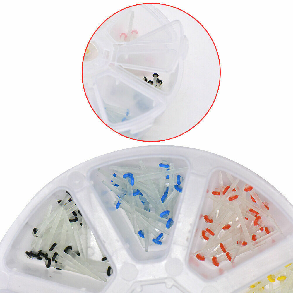 200 Pcs Dental Fiber Post Glass Quartz Teeth Restorative Posts 1.0 1.2 1.4 1.6mm