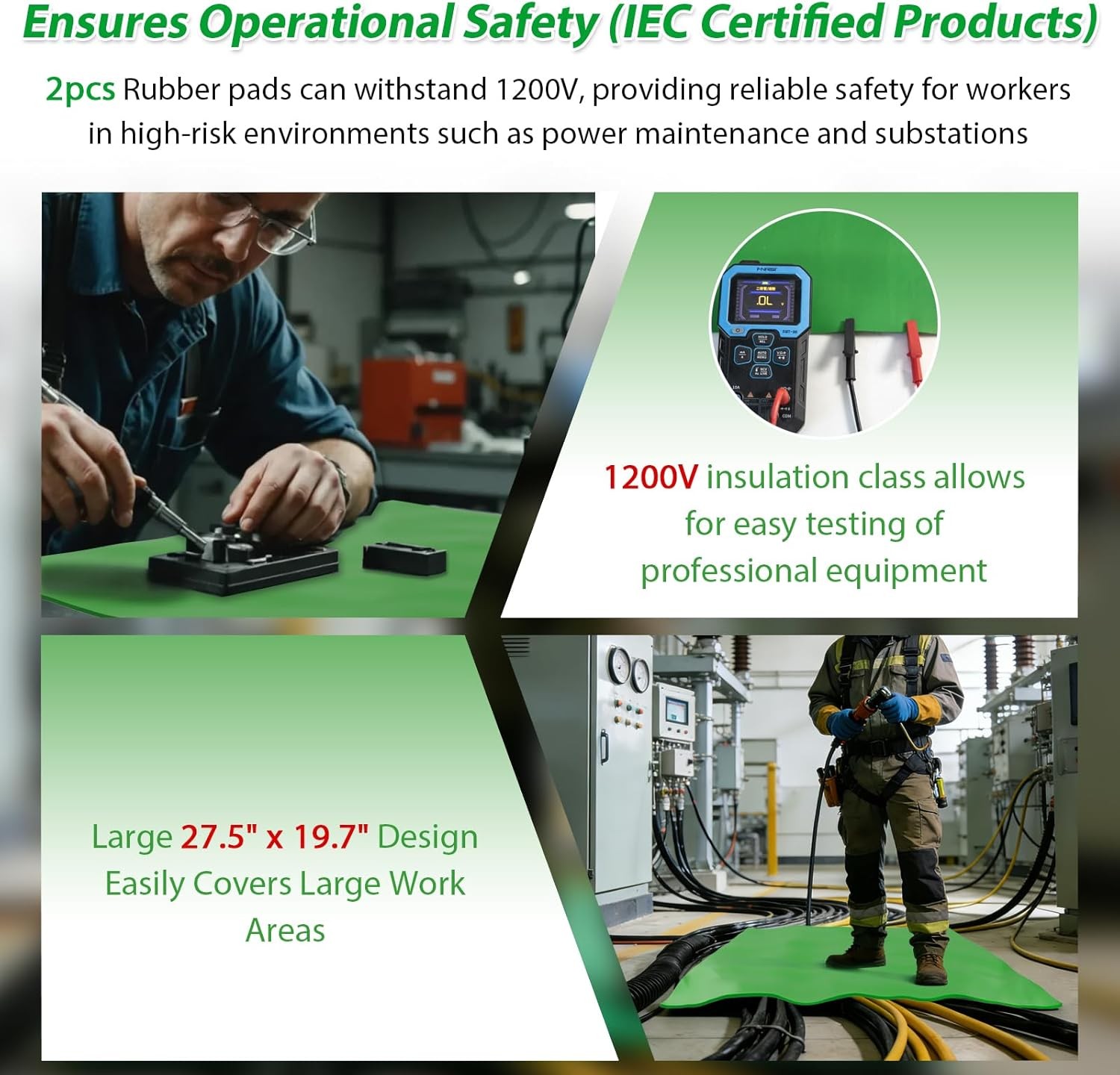 High-Voltage Electrical Safety Rubber Mat,Rubber Mat-1200V Voltage Withstandable