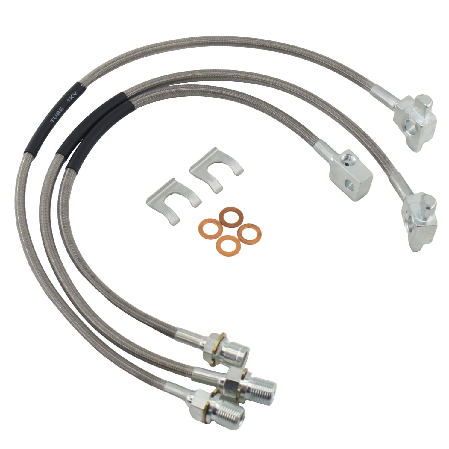 3PCS Stainless Steel Brake Lines Set Fits Chevy GMC C K Truck 4-6 Lift Durable