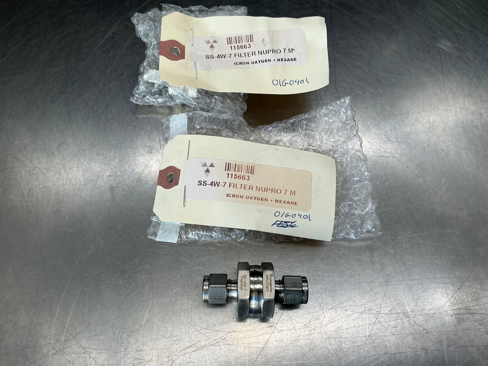 (2) Swagelok SS-4FW-7 In-Line Filter 1/4″