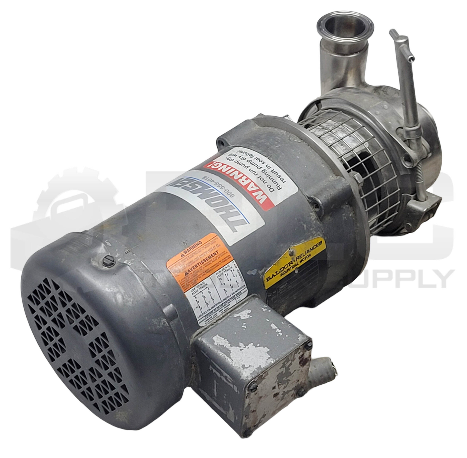 BALDOR CM3545 MOTOR 34A62-282 1HP W/ THOMSEN 41521-DA SANITARY CENTRIFUGAL PUMP