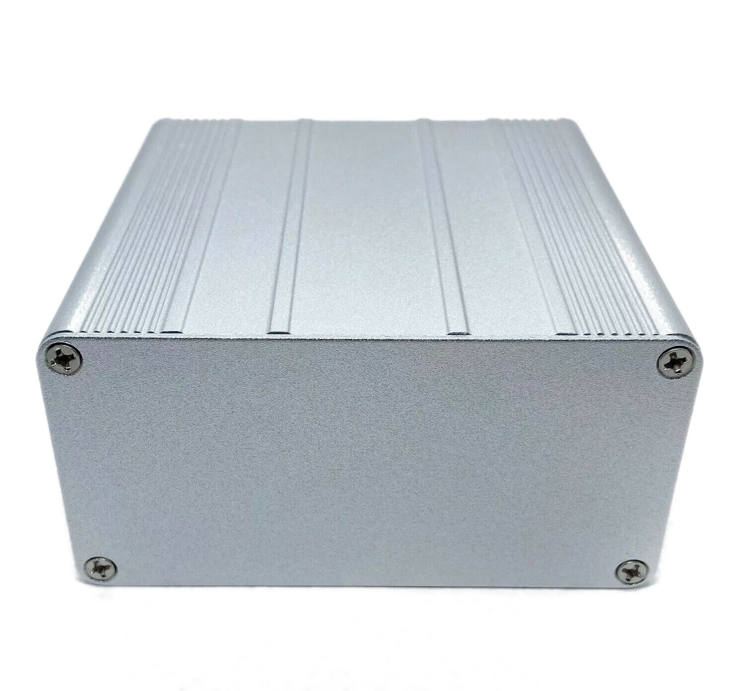 Silver Aluminum PCB instrument Box Enclosure DIY 3.94″x3.94″x1.97″ 100x100x50mm