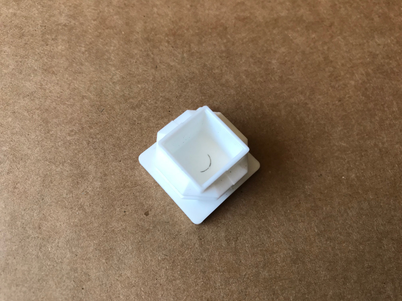 8 Pack – 1″x1″ Tubing Plastic Plug End Cap Rectangular Rectangle 1×1 White
