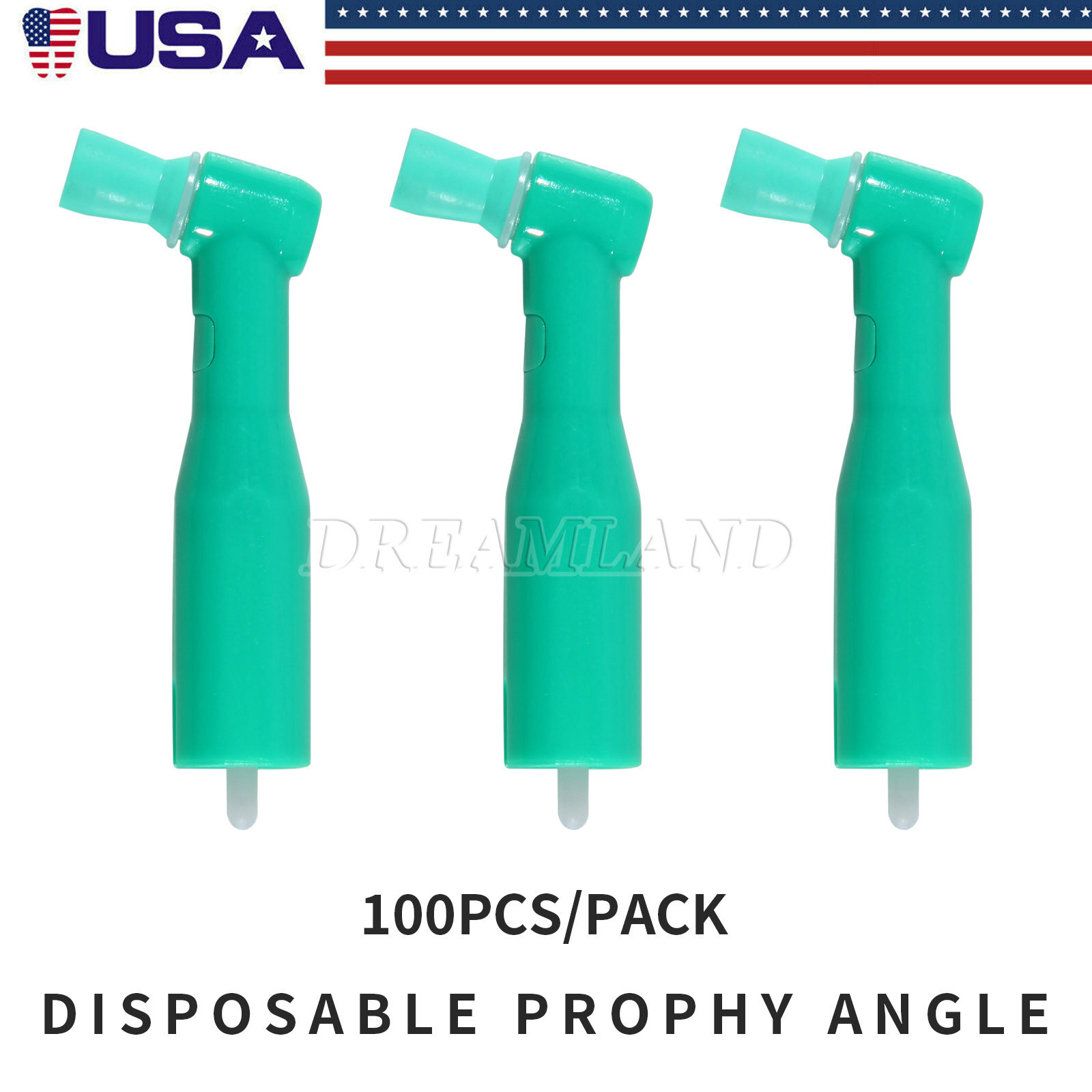100 dental disposable prophy angles soft cup latex free