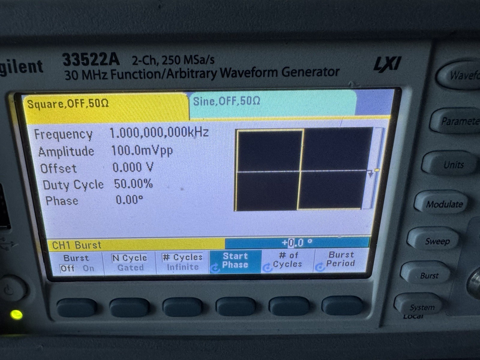 HP/Agilent/Keysight 33522A Waveform Generator CALIBRATED recently