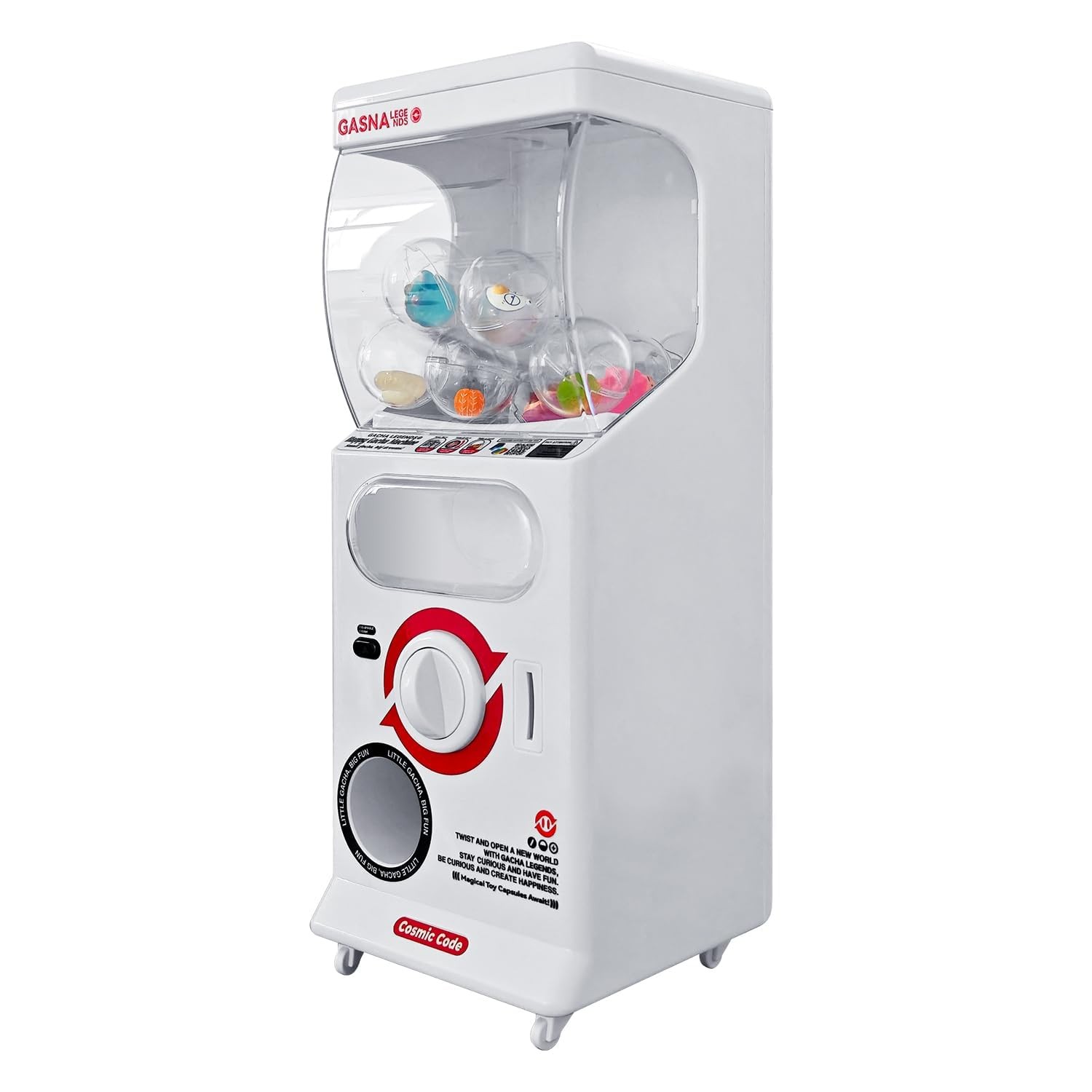 POZCMJM Capsule Vending Machine Kids Toys Mini 25 Cents White