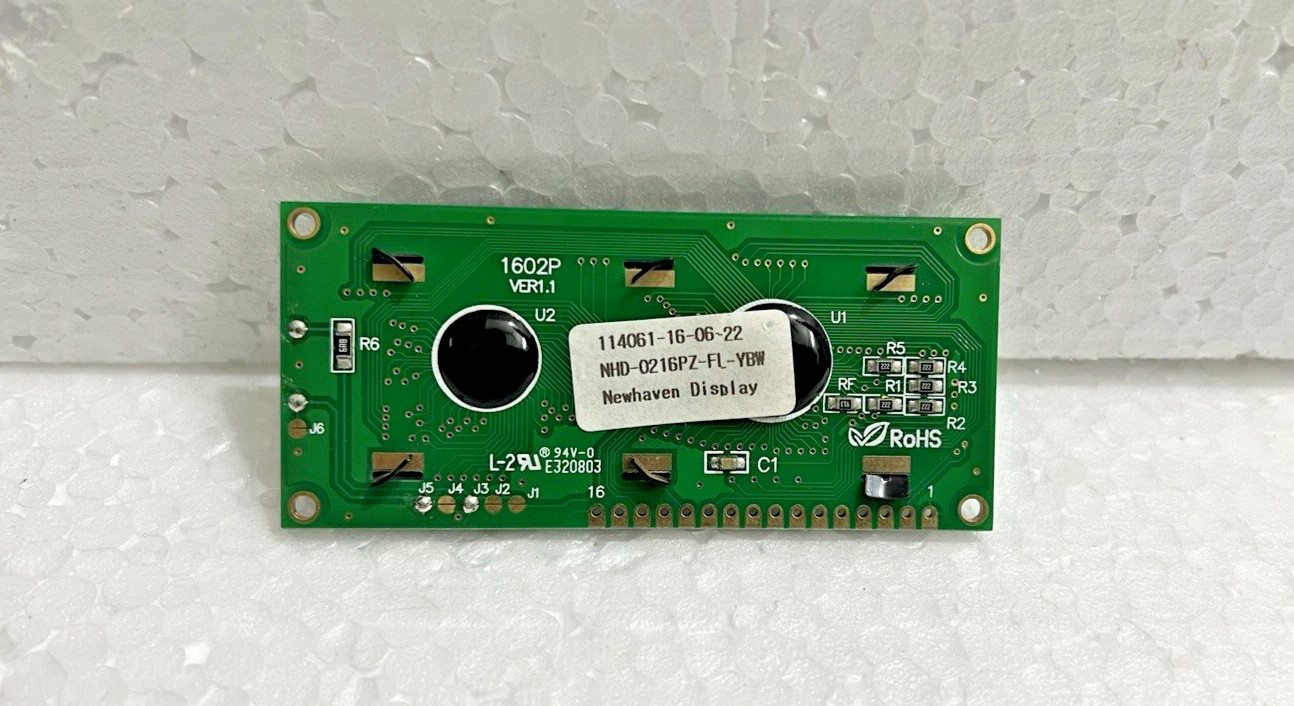 NEWHAVEN DISPLAY INTL CHARACTER LCD DISPLAY MODULE NHD-0216PZ-FL-YBW