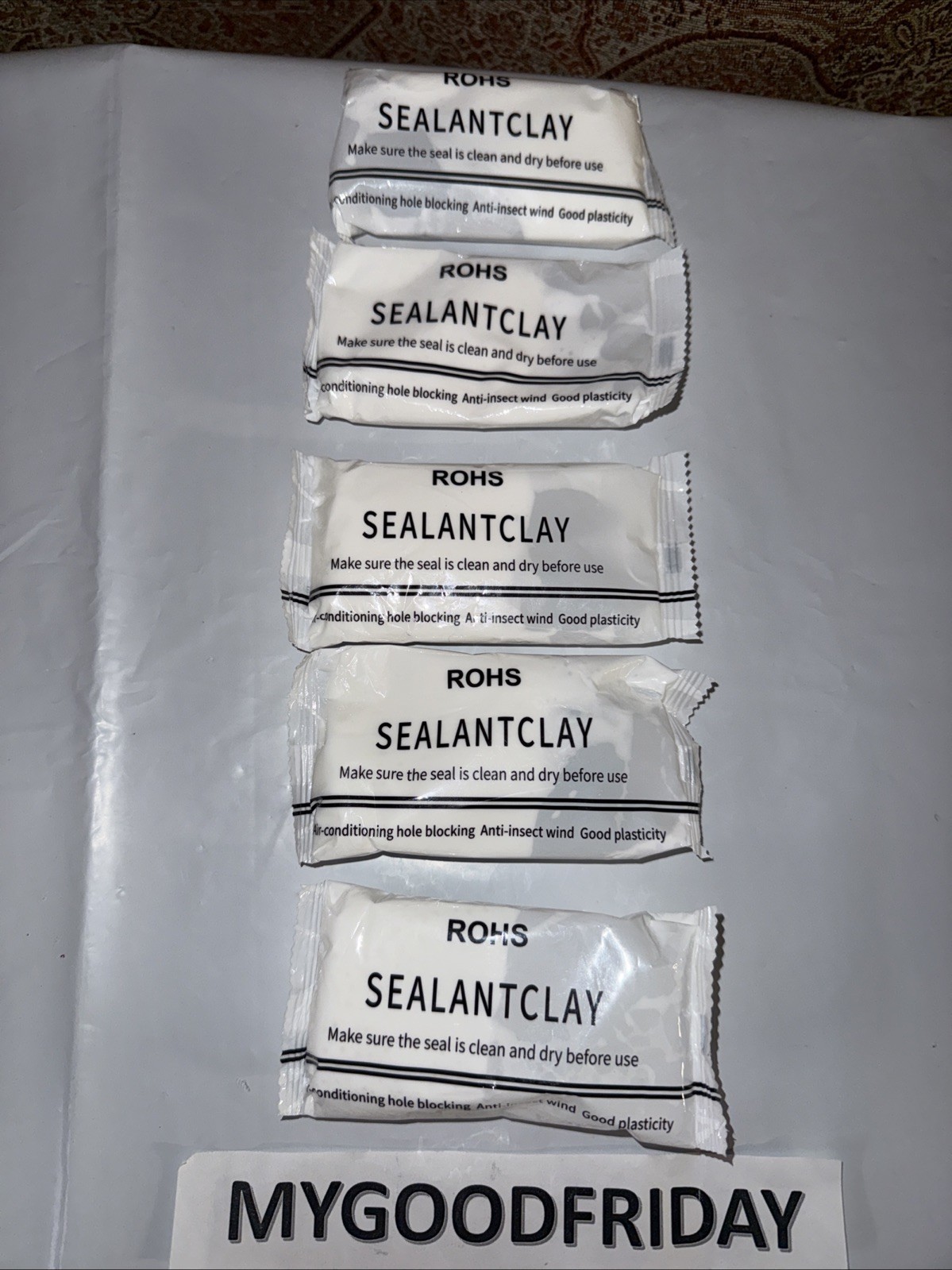 ROhS Sealant Clay Hole Blocking, Anti-insects With Good Plasticity (Lot Of 5)