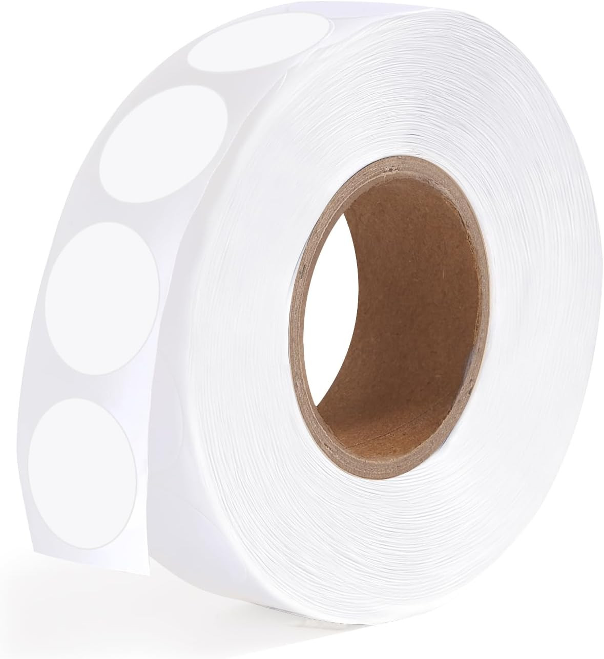 1000 PCS Dot Stickers 1/2 Inch Circle Small Round Coding Labels Blank White Col