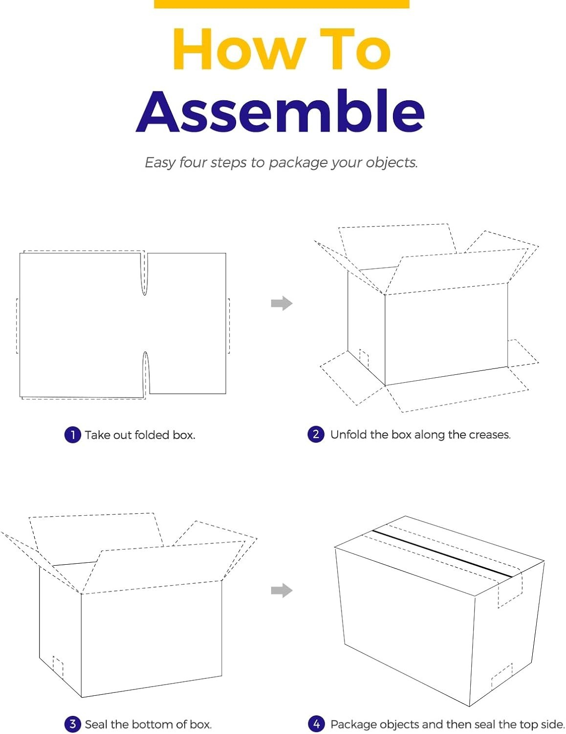 White Shipping Boxes Cardboard Corrugated Mailing Boxes Packing 9X6X4” 25 Pack