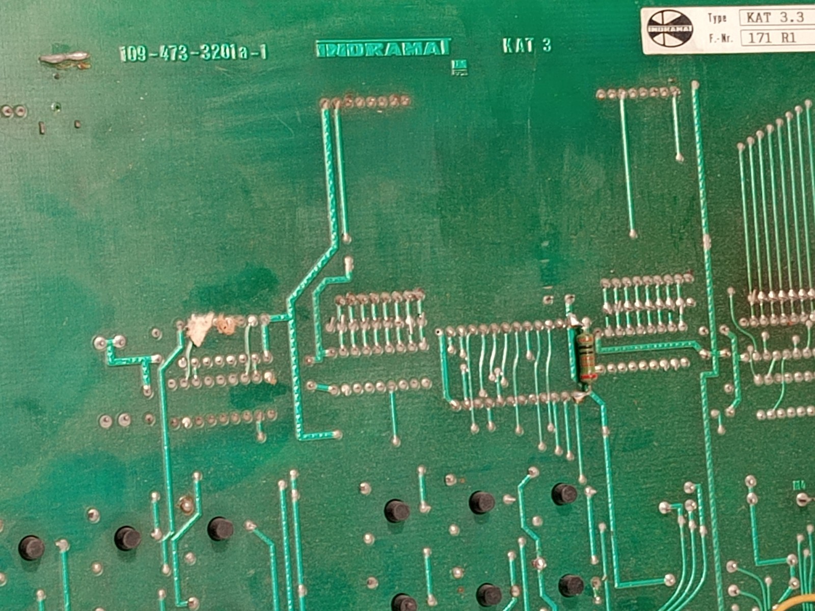 INDRAMAT 109-473-3201a-1 vintage key control panel KAT-3.3 for Perf-01 system