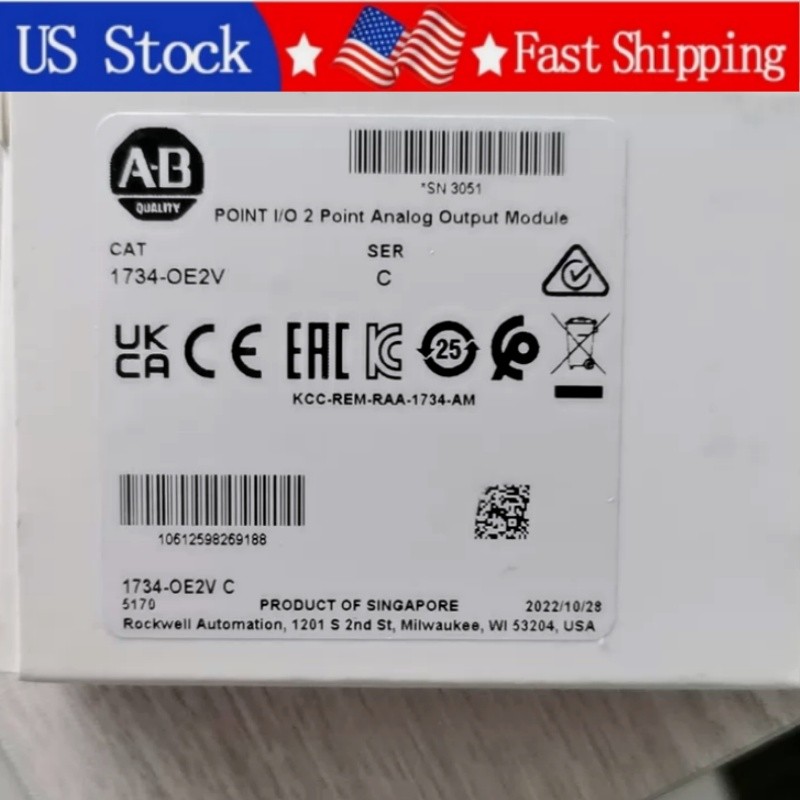 1734-OE2V 1PCS Brand New Allen Bradley 1734-OE2V Ser C Output Module Fast Ship