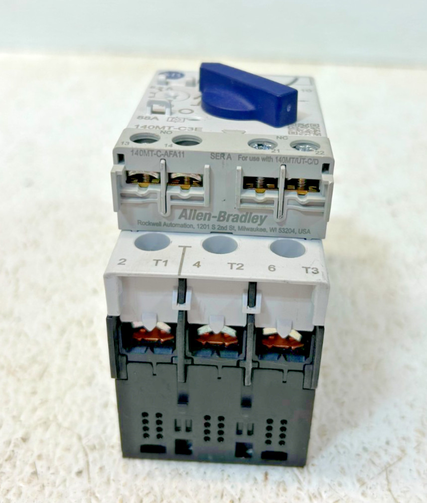 Allen-Bradley 140MT-C3E-B63 SER A Motor Protector 140MT-C-AFA11 SER A
