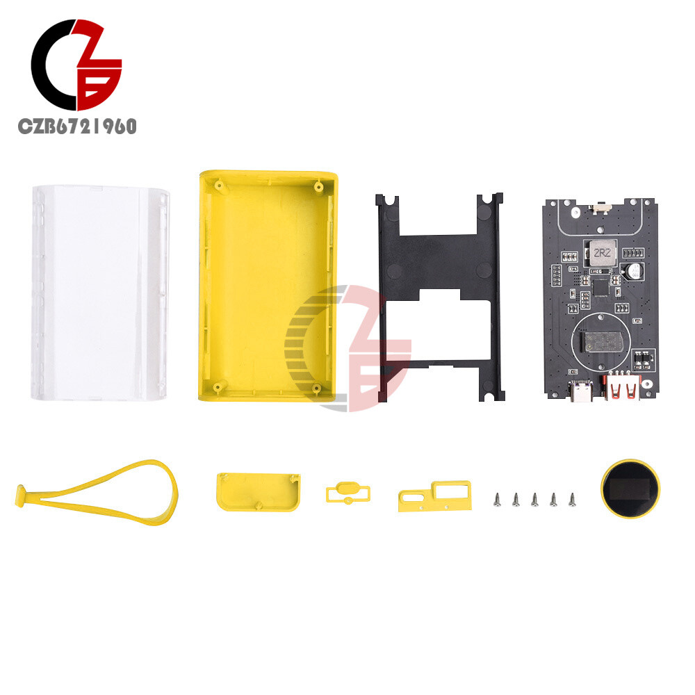DIY Power Bank Box PD 22.5 W Fast Charging Case Portable 18650 USB Power Bank