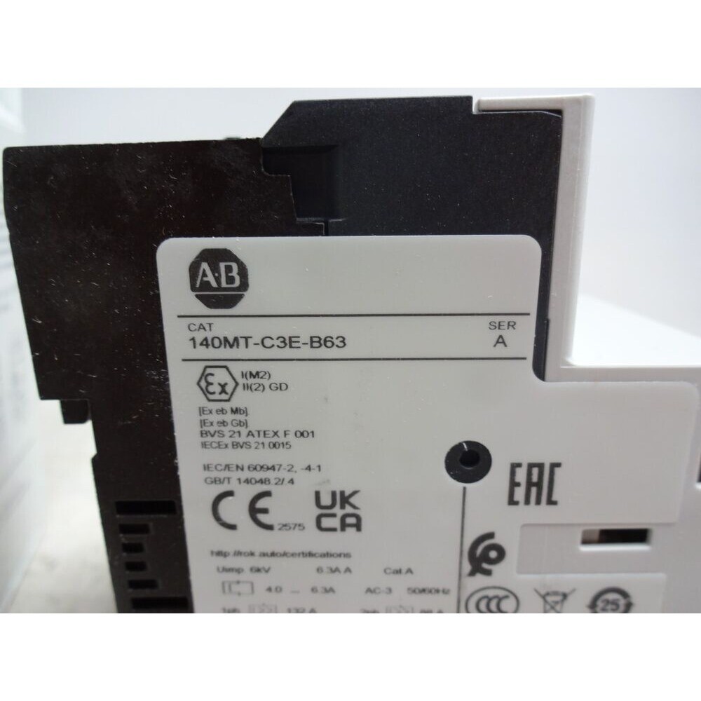 New AB 140MT-C3E-B63 4.0-6.3A 3-Pole Motor Protection Breaker