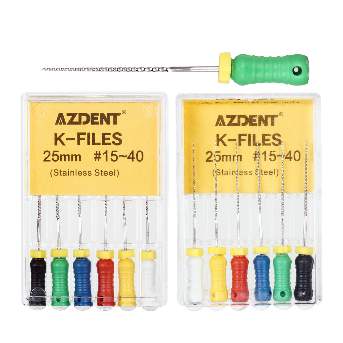 21mm /25mm Dental Endodontic Root Canal Hand Use K-Files Stainless Steel AZDENT