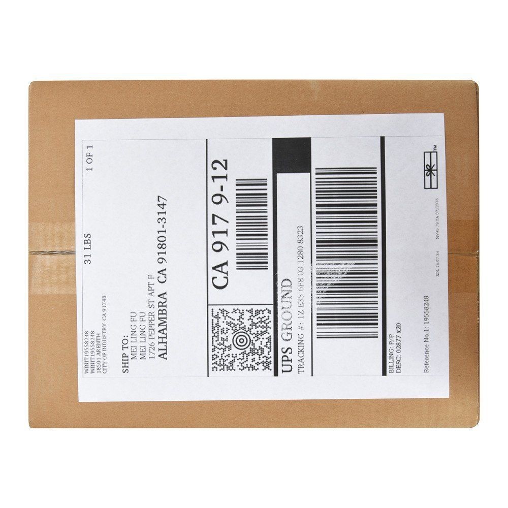 300 8.5 x 5.5 Premium Rounded Corner Shipping Labels 2 Per Sheet Self Adhesive