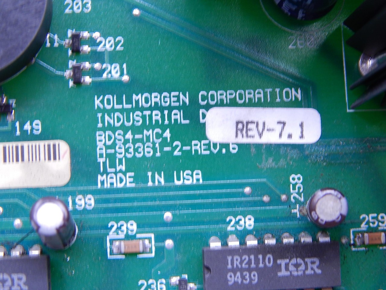 KOLLMORGEN BDS4A-MC4-220J A-93361-2 BOARD CONTROL T143691