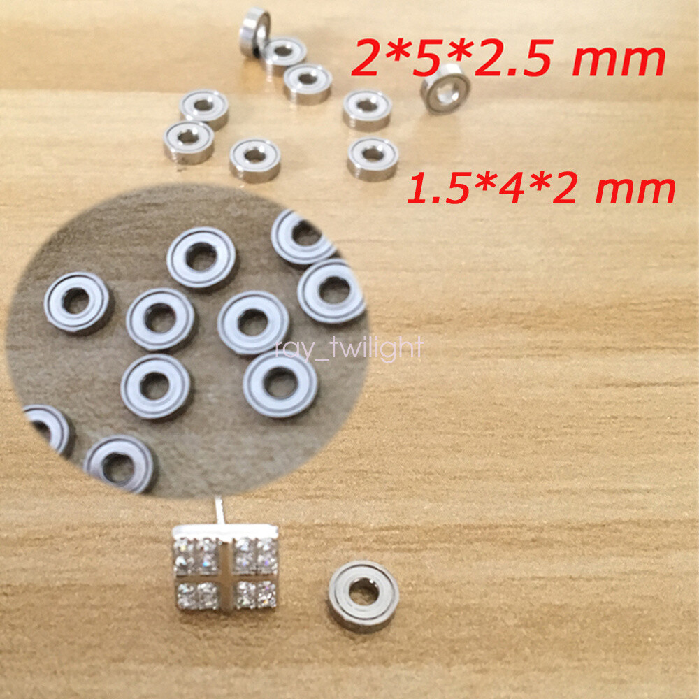 New 10~100PC (1.5 x 4 x 2 mm) 681XZZ Metal Double Shielded Ball Bearings For Toy