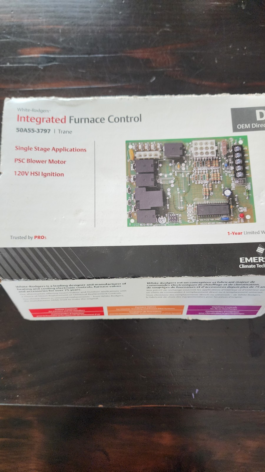 White-Rodgers 50A55-3797 Integrated Furnace Control Board Replacement for Trane