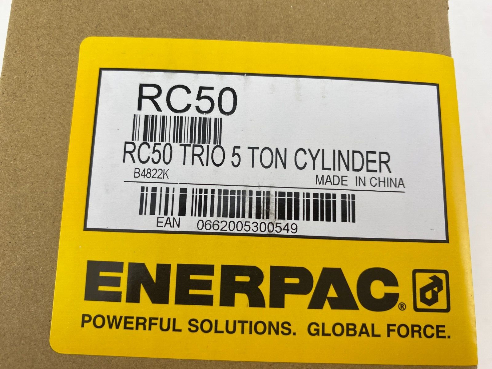 Enerpac RC50 0.63in 5-ton Single Acting Hydraulic Cylinder