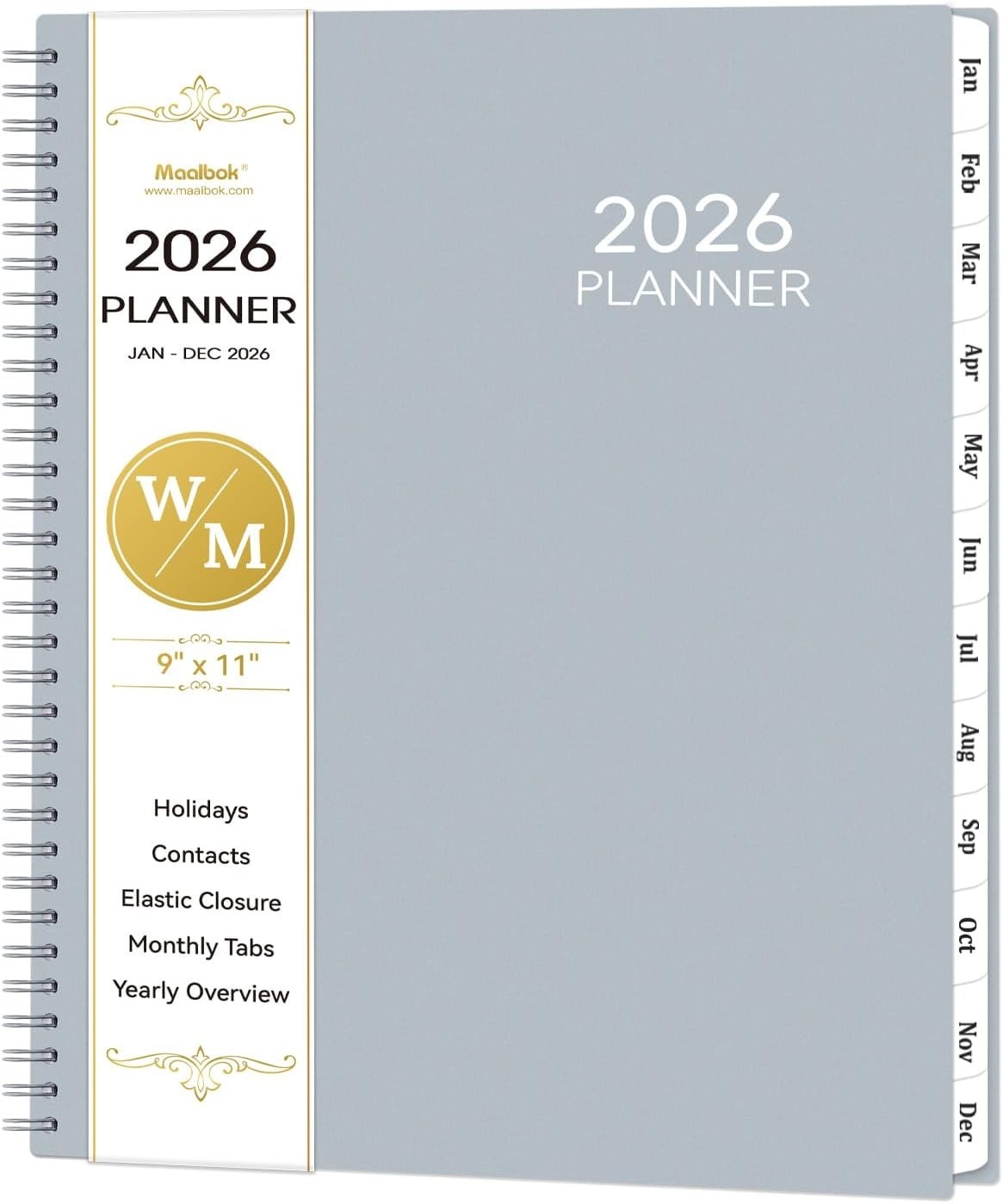 2026 Day-to-Day Planner – Large 9″ x 11″ with Weekly Pages & Easy Navigation