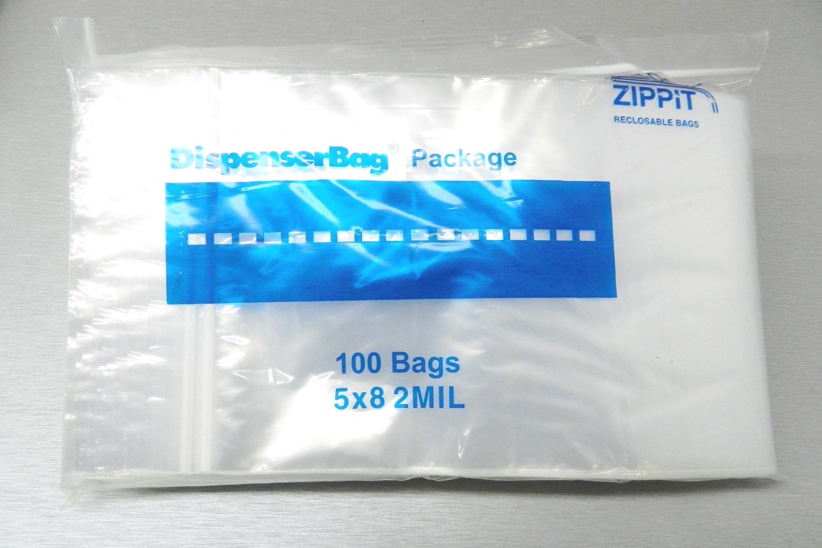 5×8 Reclosable Bags 2 Mil Clear Reloc Zippit Resealable Poly Bags 5 x 8″ 100 Pcs
