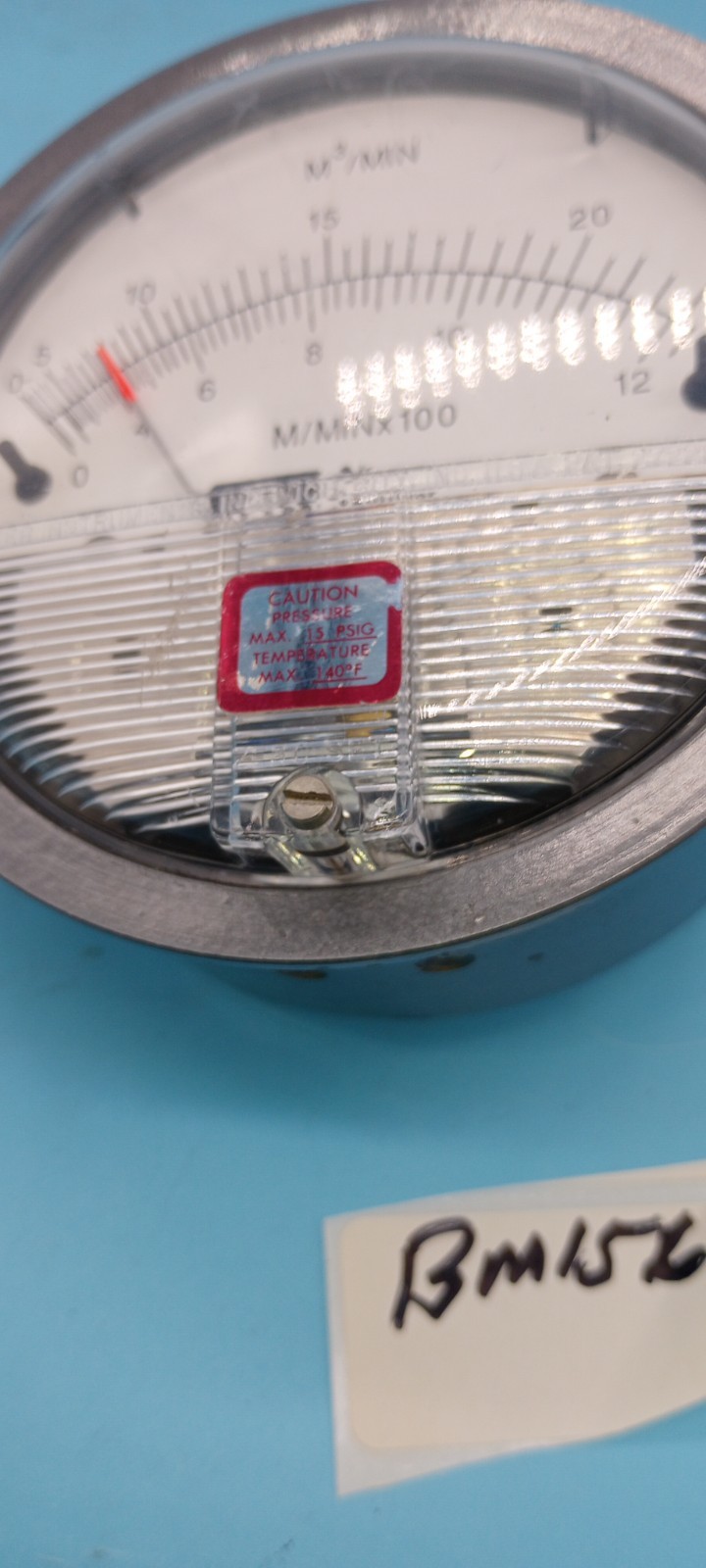 DYWER/ AIR MONITOR CORPORATION M-1419 Magnehelic GAGE 0-12 M3/MN , M/MINXX100