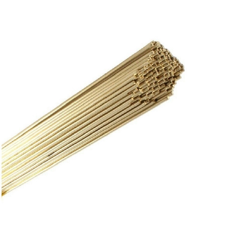 2 lbs Low Fuming Bronze Brazing Rod Bare RBCuZn-C 3/32” X 36″ Bare Brazing Rod